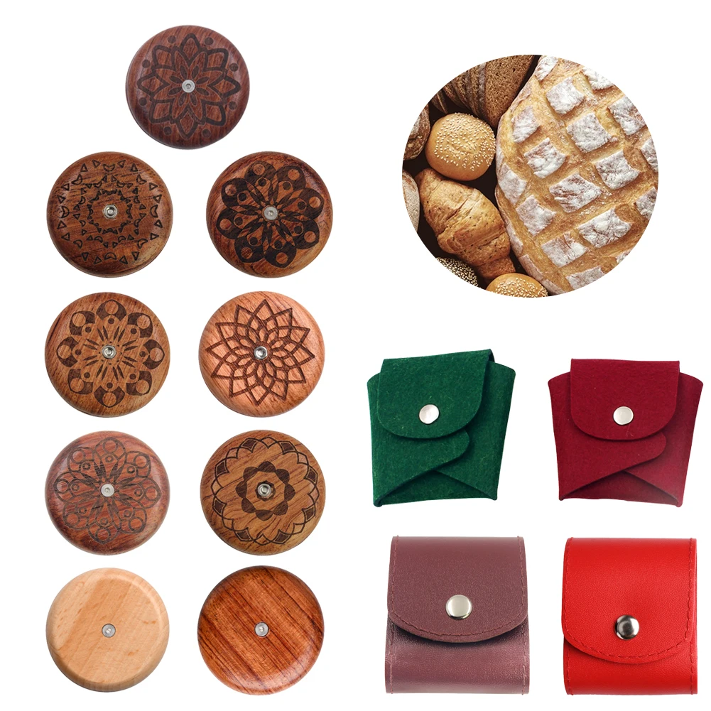 New Wooden Bread Knife Razor Cutter with Storage Bag Round Bread Lame Dough Scoring Slashing Tool for DIY Sourdough Bread
New Wooden Bread Knife Razor Cutter with Storage Bag Round Bread Lame Dough Scoring Slashing Tool for DIY Sourdough Bread
