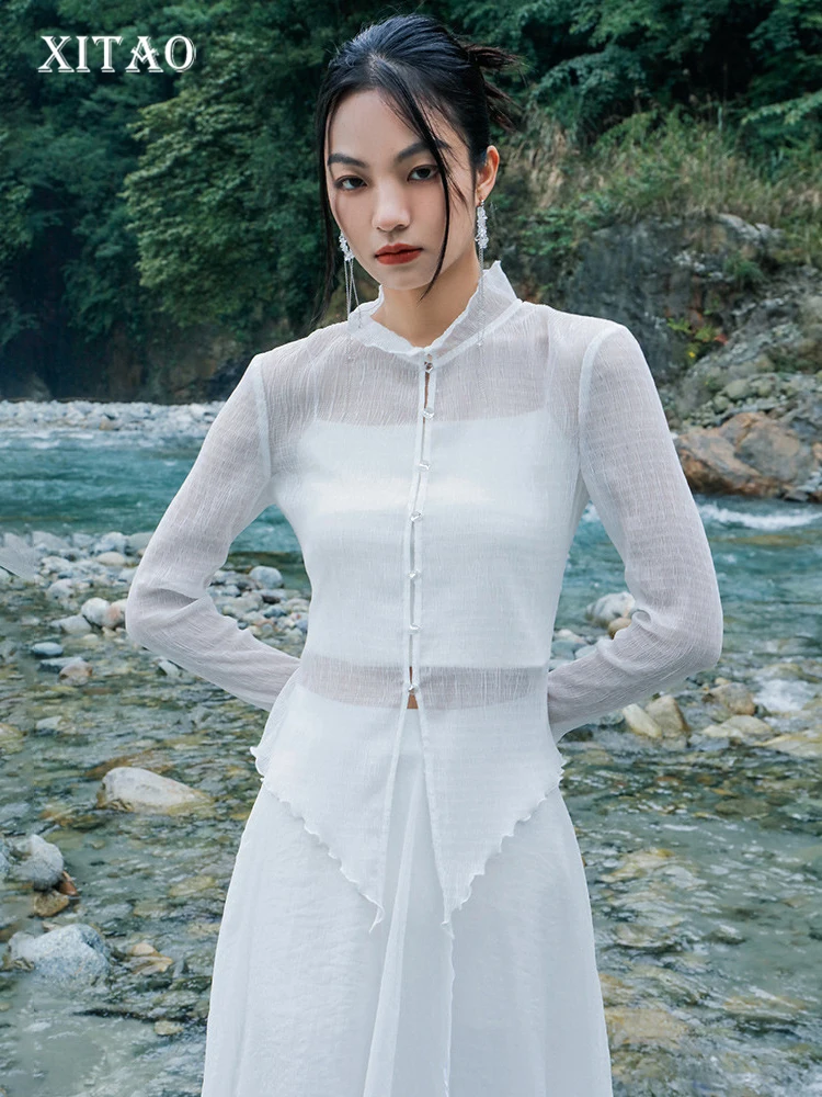 XITAO White Blouse Fashion Women Chiffon Full Sleeve Goddess Fan Casual Style 2022 Summer Hollow Out Chiffon Shirt WMD6645
XITAO White Blouse Fashion Women Chiffon Full Sleeve Goddess Fan Casual Style 2022 Summer Hollow Out Chiffon Shirt WMD6645