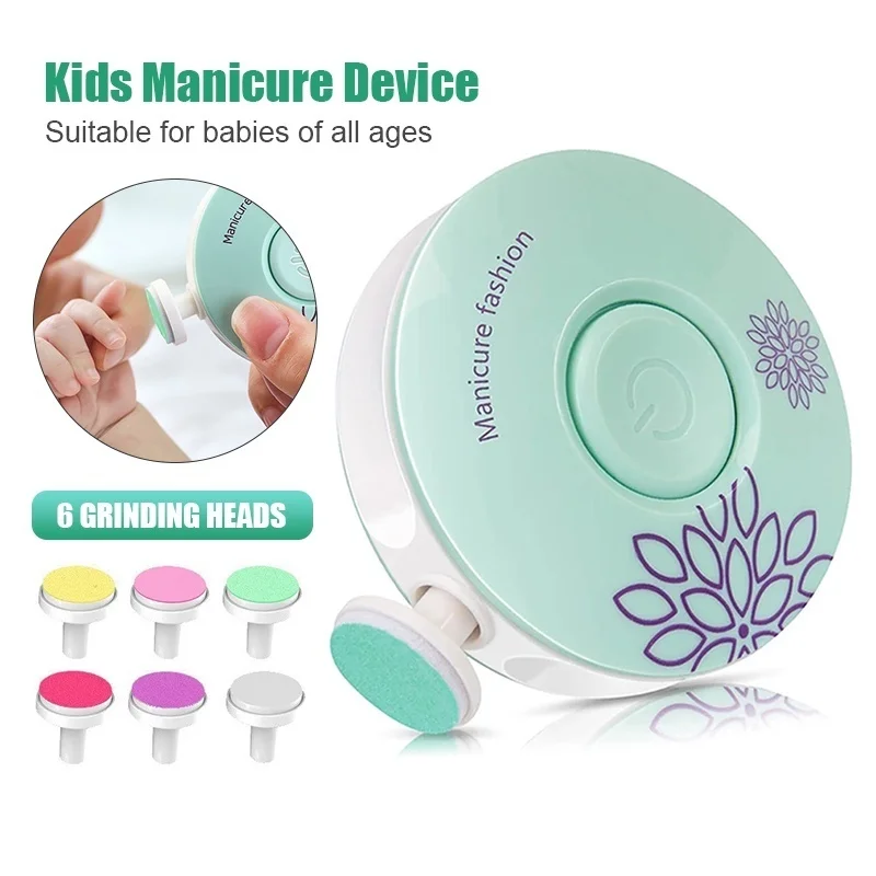 

Electric Baby Nail Trimmer Kids Nail Polisher Manicure Set Newborn Infants Toddler Fingernail Clipper Cutter File Kit Care Tool