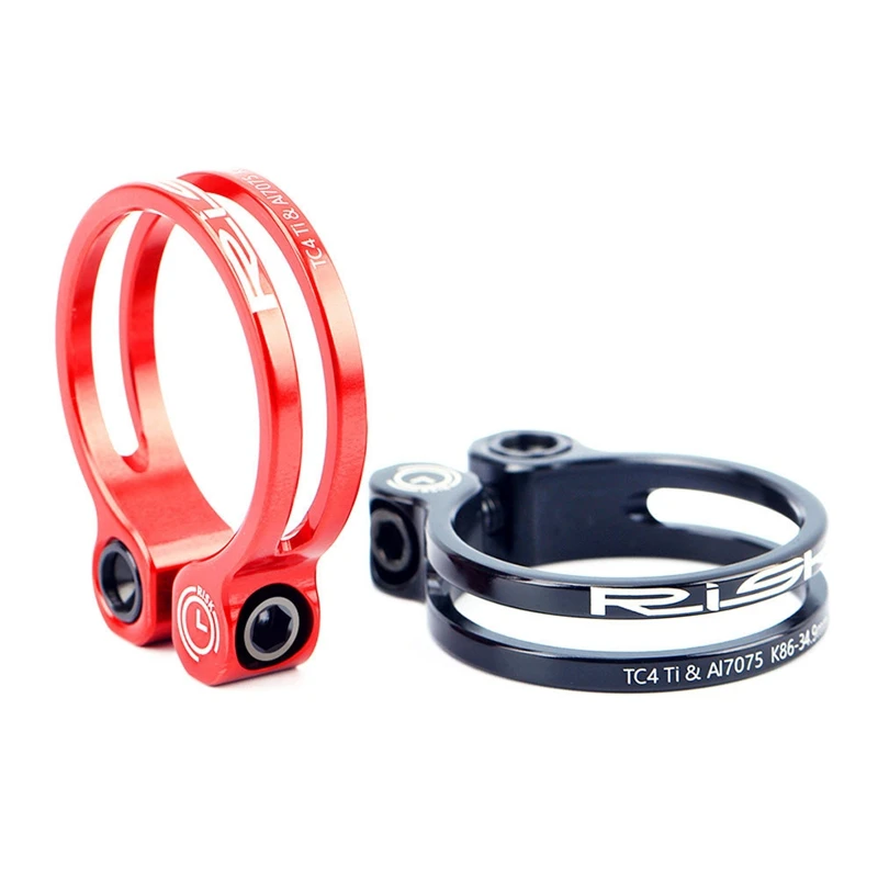 RISK Bike Seatpost Clamp 34.9mm Bicycle Quick Release Seatpost Clamp with Titanium Bolt for MTB Road Bike
RISK Bike Seatpost Clamp 34.9mm Bicycle Quick Release Seatpost Clamp with Titanium Bolt for MTB Road Bike
