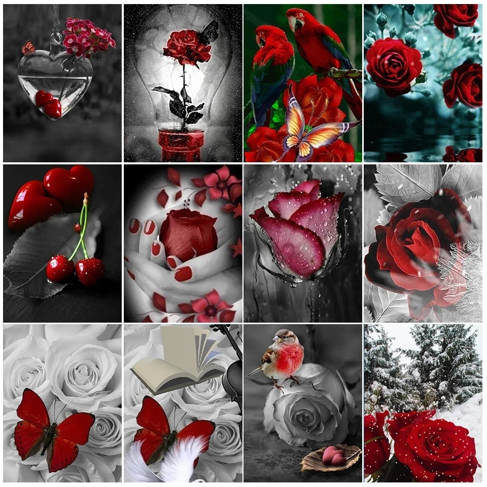 5D DIY Diamond Painting Rose Flower Diamond Embroidery Rose Diamond Mosaic Rhinestone Painting Handmade Artwork Home Decor
5D DIY Diamond Painting Rose Flower Diamond Embroidery Rose Diamond Mosaic Rhinestone Painting Handmade Artwork Home Decor