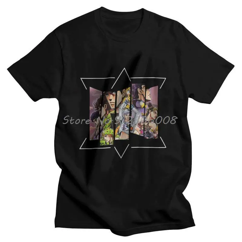 Harajuku Anime Jojos Bizarre Adventure T-Shirt Men T Shirt Short Sleeve jotaro kujo tshirt dio brando Tshirt Cotton Tee
Harajuku Anime Jojos Bizarre Adventure T-Shirt Men T Shirt Short Sleeve jotaro kujo tshirt dio brando Tshirt Cotton Tee