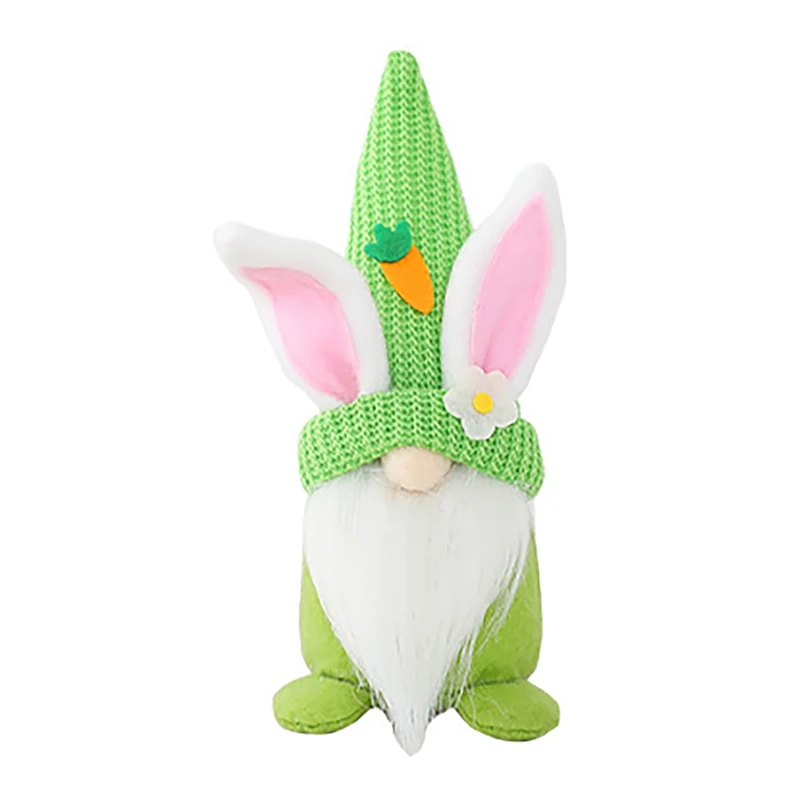 AT14 Easter Gnome Plush Handmade Rabbit Bunny Decoration Faceless Doll Dwarf Swedish Tomte Elf Ornament
AT14 Easter Gnome Plush Handmade Rabbit Bunny Decoration Faceless Doll Dwarf Swedish Tomte Elf Ornament
