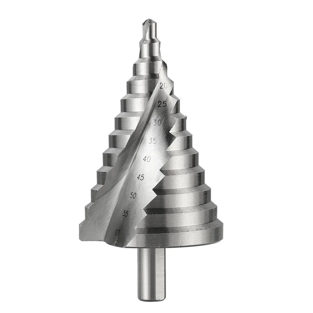 6-60mm Step Drill Bit Spiral Groove Pagoda Hole Cutter Metal Sheet Cone Drill Bit Triangular Shank Step Hole Opener Reamer
6-60mm Step Drill Bit Spiral Groove Pagoda Hole Cutter Metal Sheet Cone Drill Bit Triangular Shank Step Hole Opener Reamer