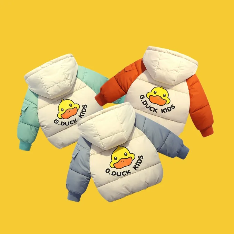 Children Boys Hooded Down Jacket Toddler Coat Winter Thick Warm Cute Cartoon Duck Outerwear Baby New Clothing For 2-6 Years Old
Children Boys Hooded Down Jacket Toddler Coat Winter Thick Warm Cute Cartoon Duck Outerwear Baby New Clothing For 2-6 Years Old