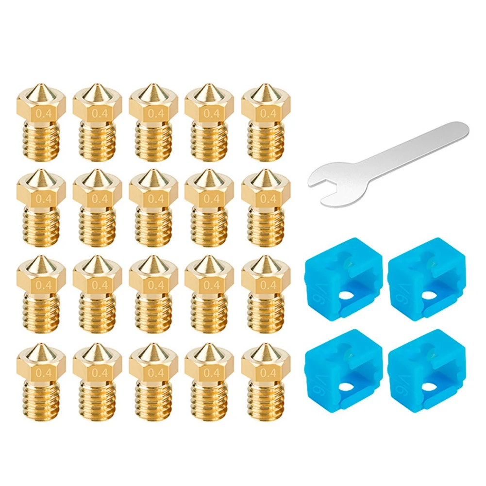 For E3D Nozzle Brass V6 M6 Thread Hard Steel Brass Nozzles for 1.75mm Filament E3D Hotend Extruder 3D Printer Parts
For E3D Nozzle Brass V6 M6 Thread Hard Steel Brass Nozzles for 1.75mm Filament E3D Hotend Extruder 3D Printer Parts
