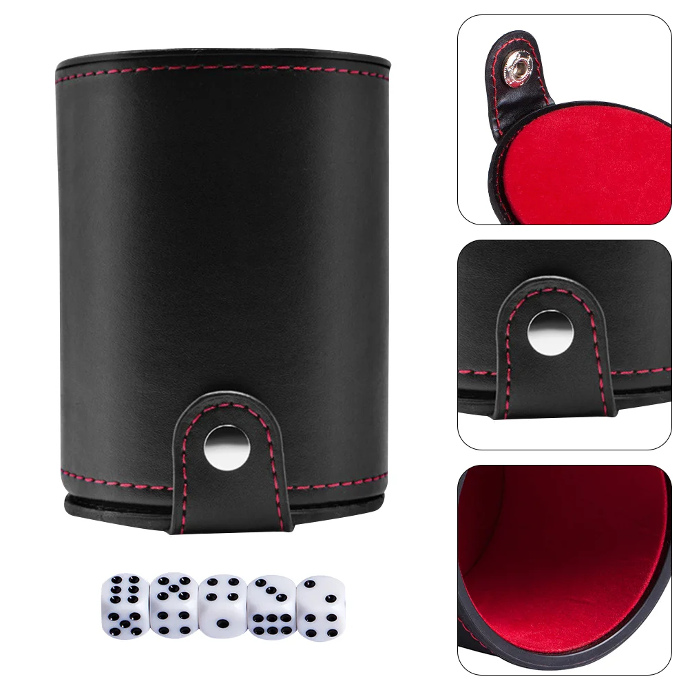 1 Set Dice Cup Practical Dice Roller Cup Dice Game Leather Dice Cup
1 Set Dice Cup Practical Dice Roller Cup Dice Game Leather Dice Cup