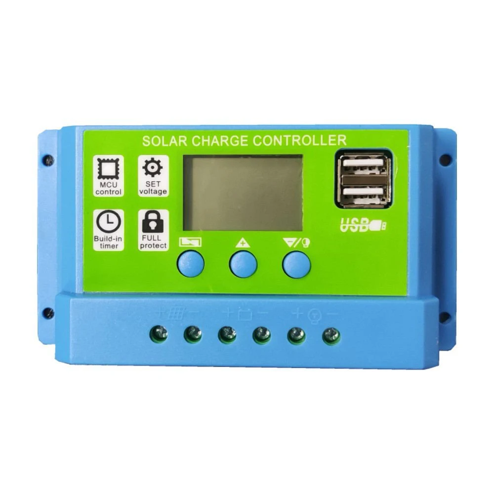 Solar Panel Controller Battery Charger Regulator Dual USB 11.1V/12V/24V 10A 20A 30A Photovoltaic Control System for Battery
Solar Panel Controller Battery Charger Regulator Dual USB 11.1V/12V/24V 10A 20A 30A Photovoltaic Control System for Battery