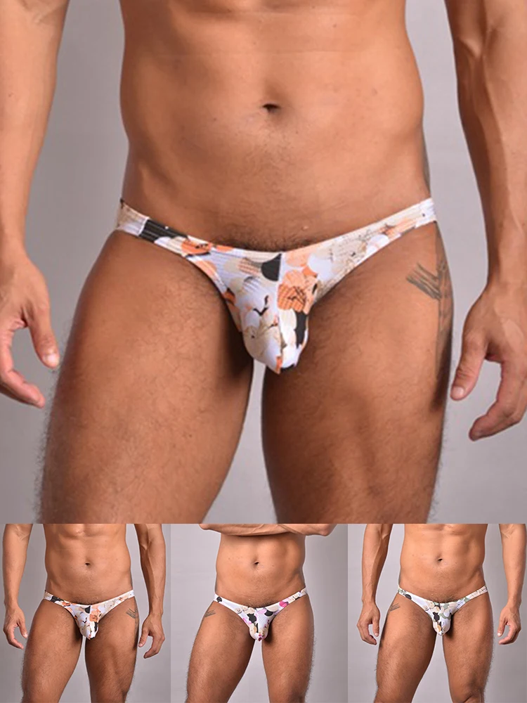 2022 Men Retro Print Low Waist Bulge Pouch G-String Bikini Panties Underpants Thong Briefs Gays Men's Erotic Lingerie Clothes
2022 Men Retro Print Low Waist Bulge Pouch G-String Bikini Panties Underpants Thong Briefs Gays Men's Erotic Lingerie Clothes
