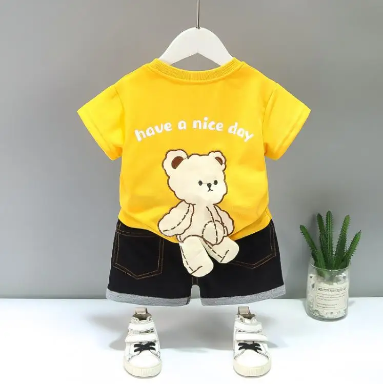 Toddler Summer baby clothes fashion boy girl Cartoon printed animal T-shirts+shorts 2pcs outfits infant Clothing Kids Tracksuits
Toddler Summer baby clothes fashion boy girl Cartoon printed animal T-shirts+shorts 2pcs outfits infant Clothing Kids Tracksuits