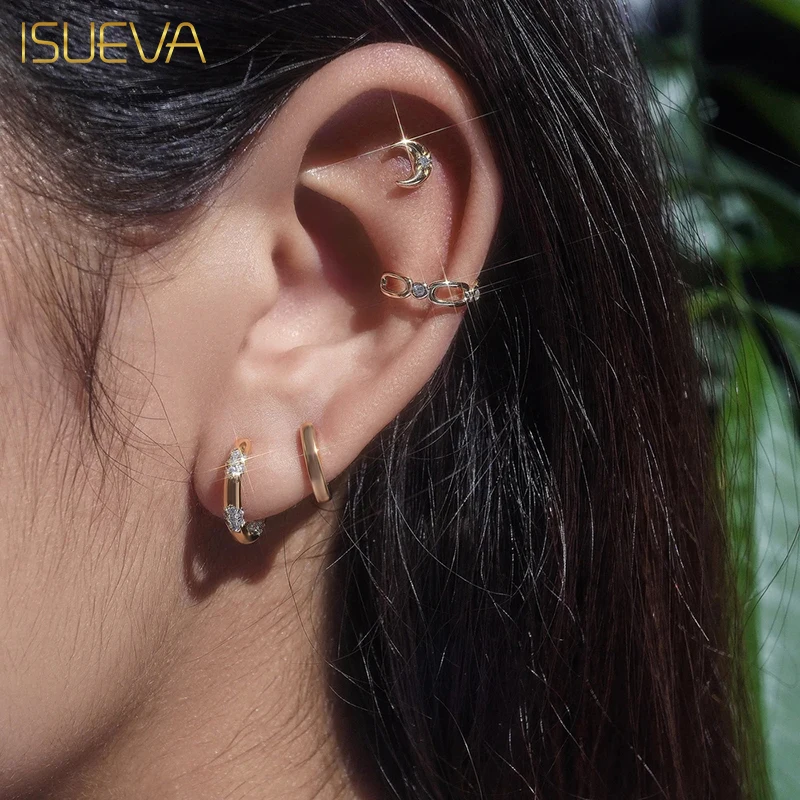 ISUEVA Gold Filled Hoop Earrings for Women Zircon Piercing Women's Ear Cuff Stud Earrings 2022 Fashion Jewelry Wholesale
ISUEVA Gold Filled Hoop Earrings for Women Zircon Piercing Women's Ear Cuff Stud Earrings 2022 Fashion Jewelry Wholesale