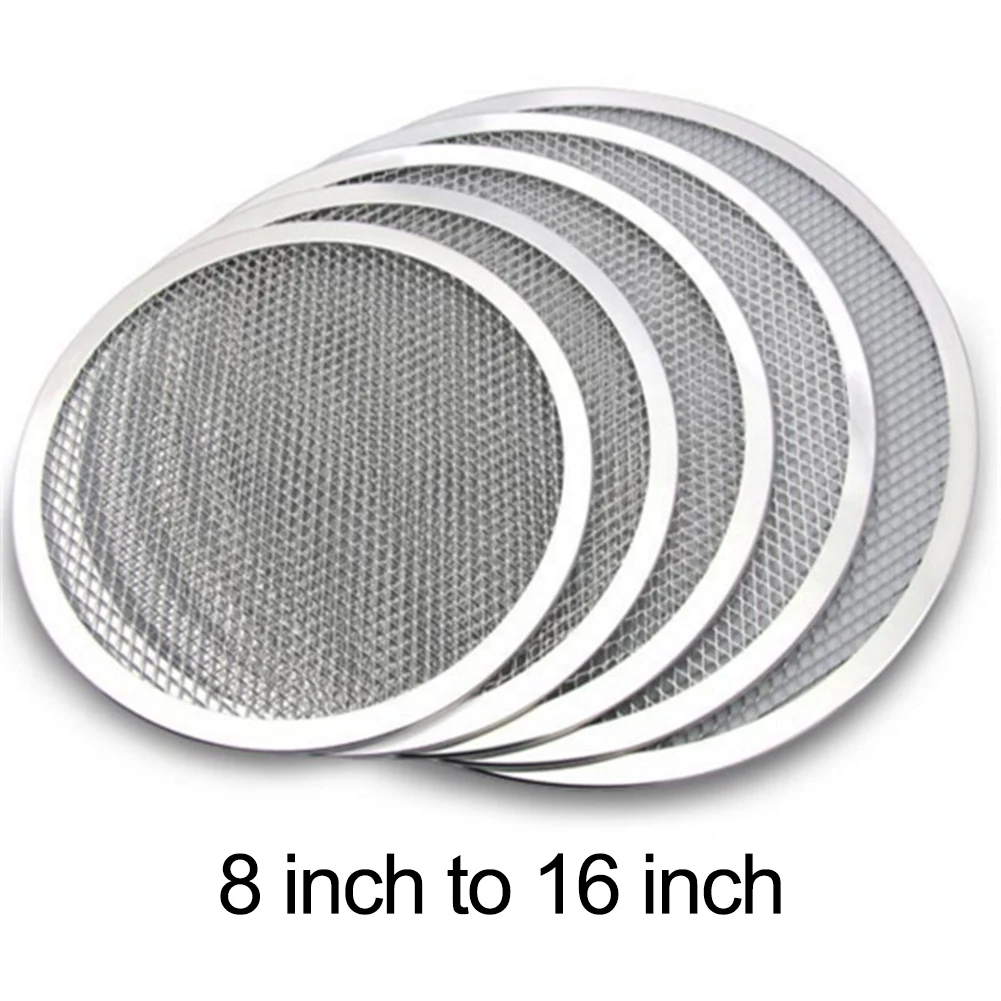 8-16inch Pizza Baking Screen Aluminum Round Mesh Pizza Screen Baking Thin Crust Tray Mesh Aluminum Wire Pan Pizza Baking Tool
8-16inch Pizza Baking Screen Aluminum Round Mesh Pizza Screen Baking Thin Crust Tray Mesh Aluminum Wire Pan Pizza Baking Tool