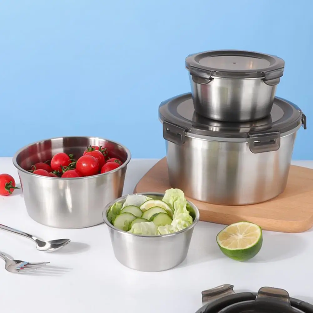 Food Container Anti-Rust Stainless Steel Fresh Keeping Anti-Rust Stainless Steel Classic Bowl Lunch Bowl for Outdoor
Food Container Anti-Rust Stainless Steel Fresh Keeping Anti-Rust Stainless Steel Classic Bowl Lunch Bowl for Outdoor