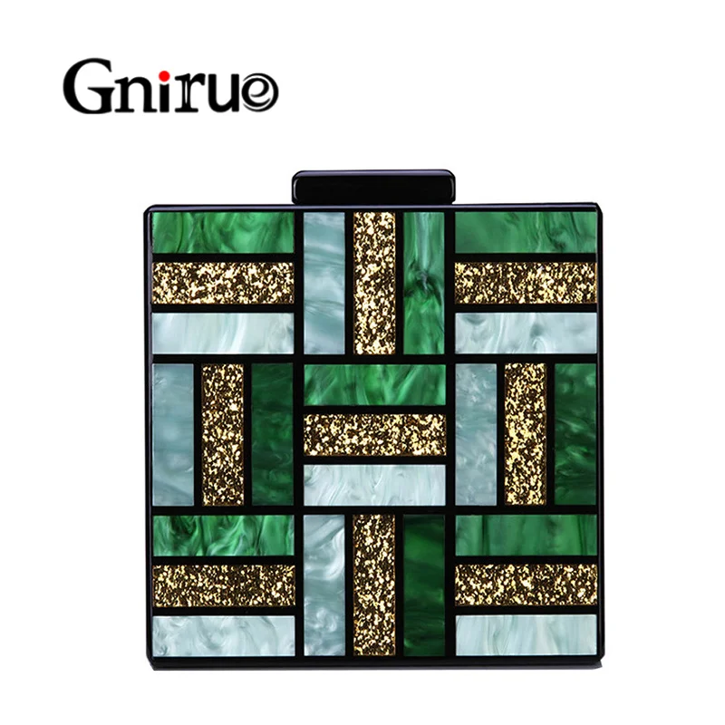 New Fashion Geometric Patterns Evening Bags Green Acrylic Bag Square Women Day Clutch Bags Party Prom Wedding Handbags Clutches
New Fashion Geometric Patterns Evening Bags Green Acrylic Bag Square Women Day Clutch Bags Party Prom Wedding Handbags Clutches