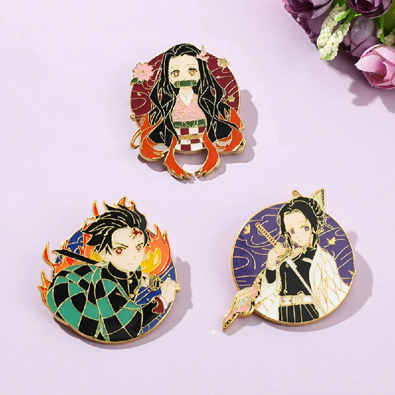 Japanese Anime Demon Slayer Brooch Badge Cosplay Souvenir Props Jewelry Gift for Fans Cartoon Pins Accessories
Japanese Anime Demon Slayer Brooch Badge Cosplay Souvenir Props Jewelry Gift for Fans Cartoon Pins Accessories