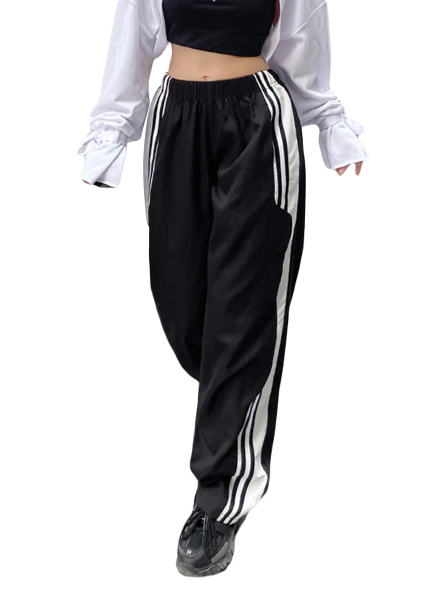 Casual Wide Leg Sweatpants for Women High Waist Side Stripe Baggy Straight Athletic Joggers Pants Y2K Streetwear
Casual Wide Leg Sweatpants for Women High Waist Side Stripe Baggy Straight Athletic Joggers Pants Y2K Streetwear