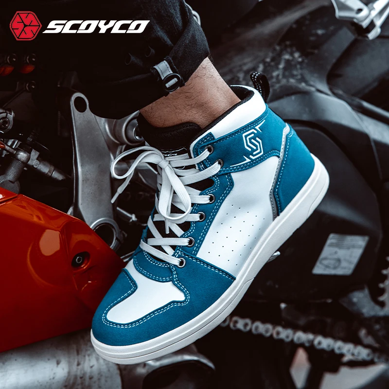 

Scoyco MT069 Spring Summer Breathable Motorcycle Riding Shoes Four Seasons Anti Drop Racing Casual Boots