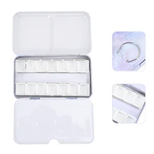 Travel Pigment Watercolor Case Paint Box Collapsible Dish Pan for Artist Student