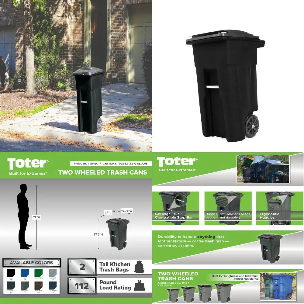 Upgrade Your Trash Handling with Handy Black Wheels & Lid 1Gallon Garbage Can - Perfect for Both Indoor and Outdoor Use.
Upgrade Your Trash Handling with Handy Black Wheels & Lid 1Gallon Garbage Can - Perfect for Both Indoor and Outdoor Use.