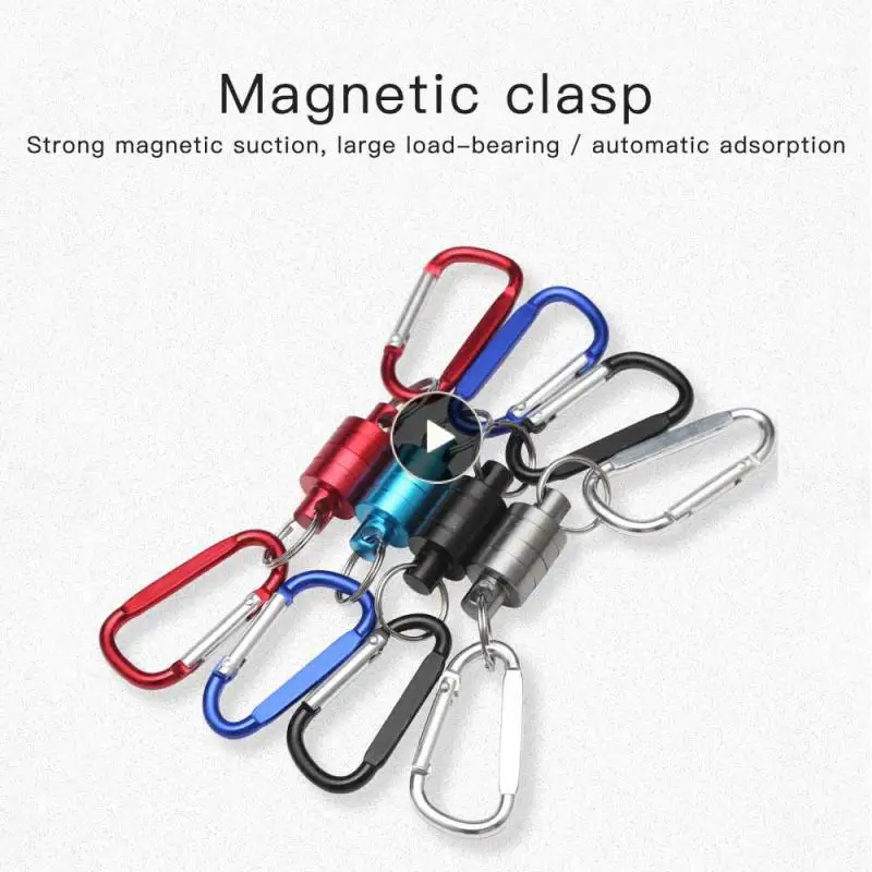 

2022 Portable Outdoor Fishing Mountaineering Release Lanyard Strong Train Release Buckle Portable Tool Strong Magnetic Carabiner