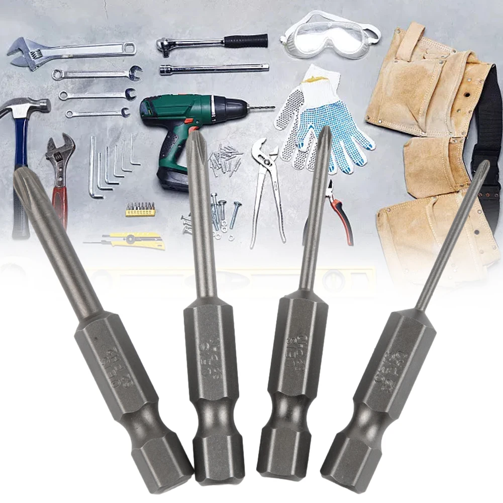 4pcs/set PH00 PH0 PH1 PH2 50mm Hex Shank Cross Screwdriver Bits Alloy Steel Magnetic Bits For Electric Driver Repair Tool Gray
4pcs/set PH00 PH0 PH1 PH2 50mm Hex Shank Cross Screwdriver Bits Alloy Steel Magnetic Bits For Electric Driver Repair Tool Gray