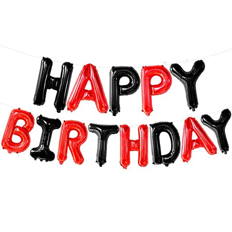 Черно-красный баннер на день рождения, шары 16 дюймов, баннер на день рождения, шары с надписью на день рождения, строительные шары 
Черно-красный баннер на день рождения, шары 16 дюймов, баннер на день рождения, шары с надписью на день рождения, строительные шары