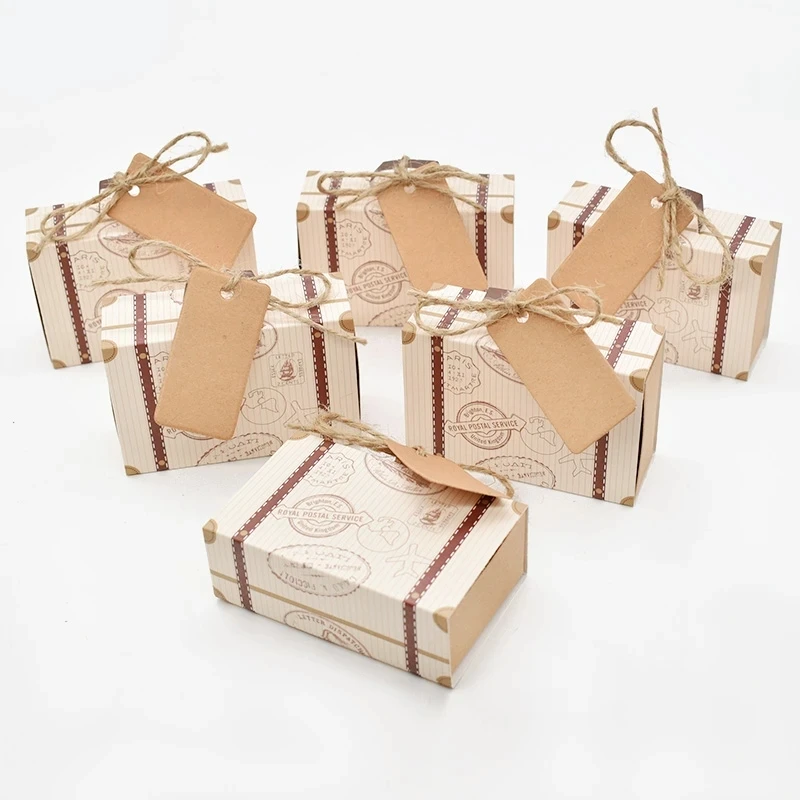 50pcs Travel Suitcase Candy Box Kraft Paper Gift Boxes Wedding Birthday Party Decoration Supplies Christmas Gift Packaging
50pcs Travel Suitcase Candy Box Kraft Paper Gift Boxes Wedding Birthday Party Decoration Supplies Christmas Gift Packaging