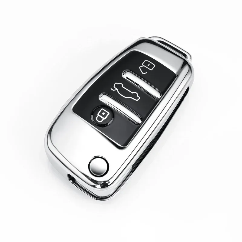 Складной чехол для ключей из ТПУ для Audi A1 A3 A4 A5 A6 A7 Q3 Q5 S6 B6 B7 B8 C6 8P 8V 8L TT RS Защитный чехол для ключей автомобиля
Складной чехол для ключей из ТПУ для Audi A1 A3 A4 A5 A6 A7 Q3 Q5 S6 B6 B7 B8 C6 8P 8V 8L TT RS Защитный чехол для ключей автомобиля