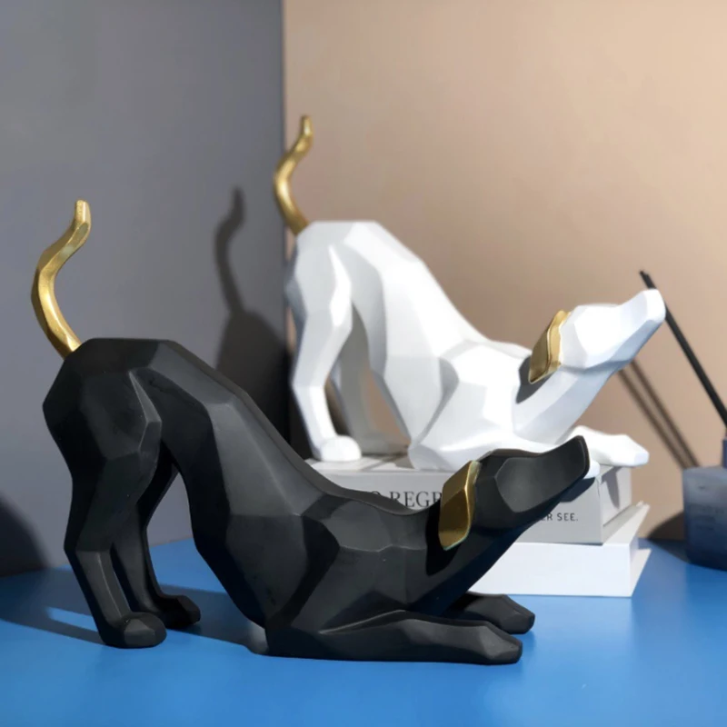 ERMAKOVA Resin Dog Figurine Modern Abstract Geometric Style Resin Dog Animal Statue Home Decoration Accessories
ERMAKOVA Resin Dog Figurine Modern Abstract Geometric Style Resin Dog Animal Statue Home Decoration Accessories