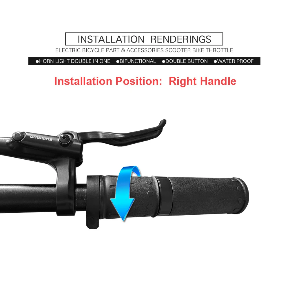 Ebike Half Twisting Throttle 196g 12V 24V 36V 48V 52V 60V 72V 31.5cm Wire Length Right Hand Durable And Practical
Ebike Half Twisting Throttle 196g 12V 24V 36V 48V 52V 60V 72V 31.5cm Wire Length Right Hand Durable And Practical