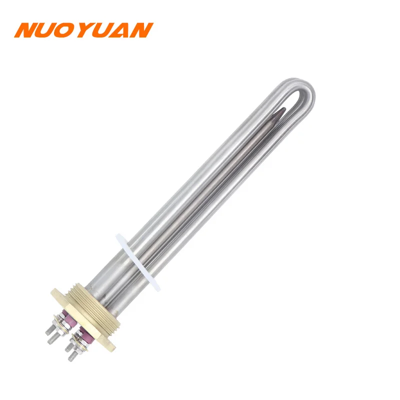 36V 1200W DC Heating Element DN32 Copper Flange Water Heater Resistance 1 1/4" BSP Thread Tubular Heater With Probe Tube 
36V 1200W DC Heating Element DN32 Copper Flange Water Heater Resistance 1 1/4" BSP Thread Tubular Heater With Probe Tube