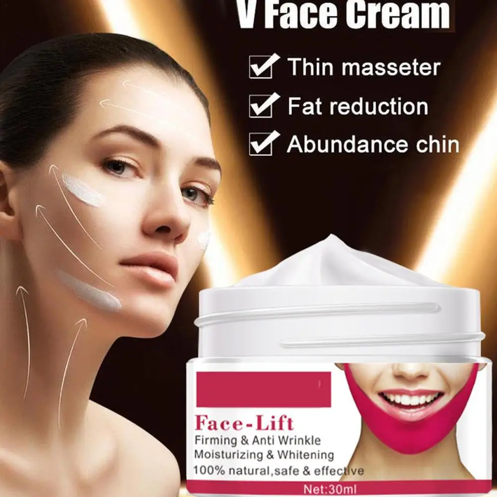 V Line Face Shaper Face Lifting Cream Facial Lifting Tightening Slimming Cream Double Chins Reducer Cream Beauty Products 30ML
V Line Face Shaper Face Lifting Cream Facial Lifting Tightening Slimming Cream Double Chins Reducer Cream Beauty Products 30ML
