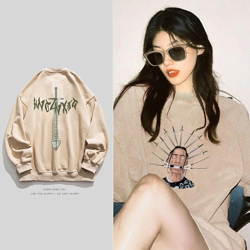 Women Hoodies Harajuku American High Street Oversized Sweatshirts Casual Hip Hop Portrait Print Long Sleeve Pullover Y2k Clothes
Women Hoodies Harajuku American High Street Oversized Sweatshirts Casual Hip Hop Portrait Print Long Sleeve Pullover Y2k Clothes