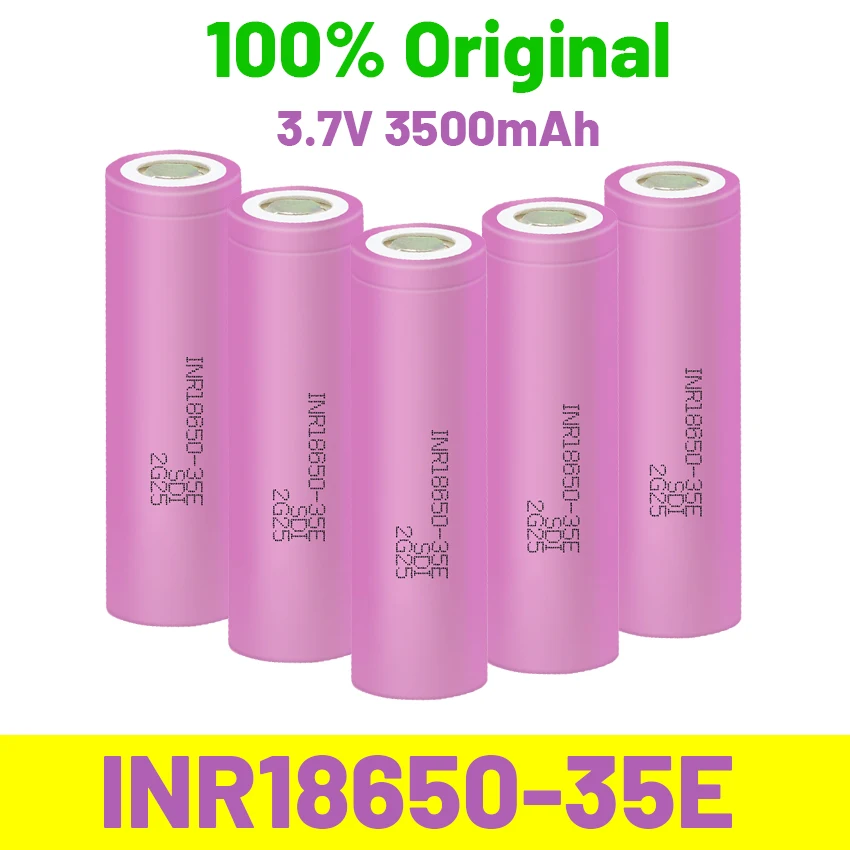 2021 New Original For Samsung 18650 3500Mah 20A Discharge INR18650 35E 1-10PCS 3.7V Li-Ion Chargeable Battery
2021 New Original For Samsung 18650 3500Mah 20A Discharge INR18650 35E 1-10PCS 3.7V Li-Ion Chargeable Battery