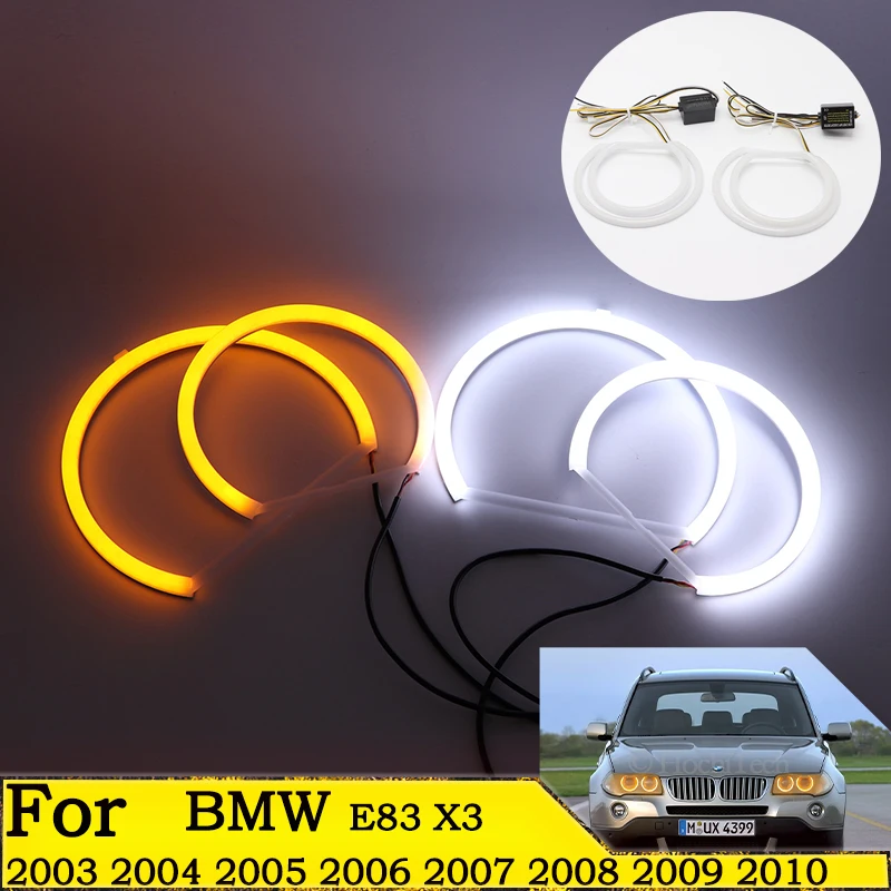 SMD Cotton Light Switchback LED Angel Eye Halo Ring Kit For BMW E83 X3 2003 2004 2005 2006 2007 2008 2009 2010 Car accessories
SMD Cotton Light Switchback LED Angel Eye Halo Ring Kit For BMW E83 X3 2003 2004 2005 2006 2007 2008 2009 2010 Car accessories