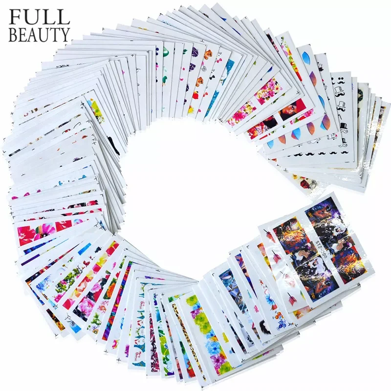 100pcs/lot Nail Sticker Decals Sets Water Transfer Different 100 Designs Beauty Full DIY Tips Nail Charm for Nail Art STZ134-233
100pcs/lot Nail Sticker Decals Sets Water Transfer Different 100 Designs Beauty Full DIY Tips Nail Charm for Nail Art STZ134-233