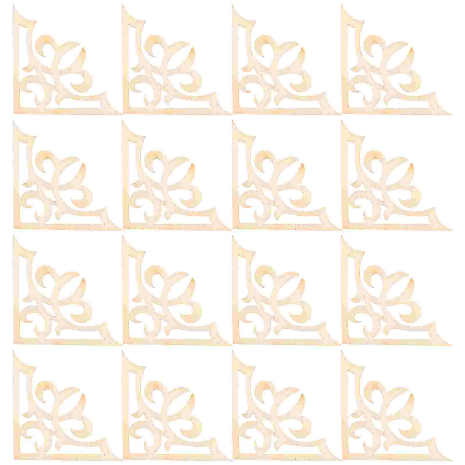 50Pcs Photo Frame Cover DIY Craft Wood Appliques Slice Corner Protector Vintage Book Album Corner for Home Shop
50Pcs Photo Frame Cover DIY Craft Wood Appliques Slice Corner Protector Vintage Book Album Corner for Home Shop