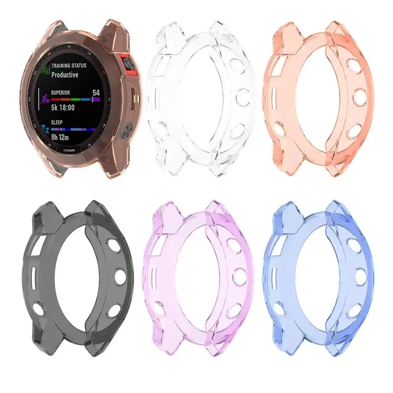 

TPU Protective Case For Gar-min Epix Gen2 Clear Smart Watch Cover Light-Weight Protector Shell For Smart Watches Skin Protective