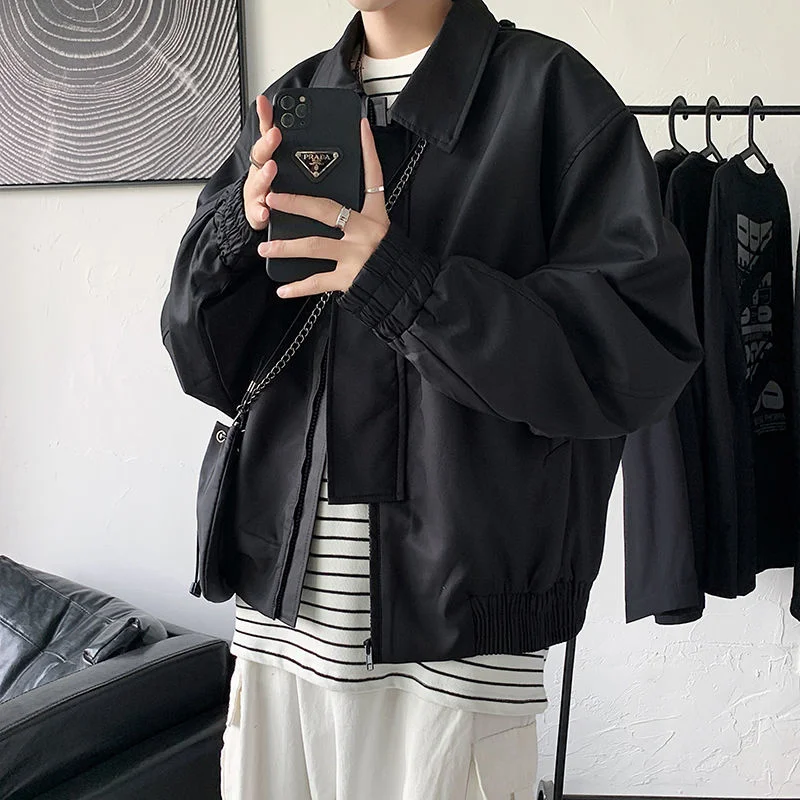 Solid Color Men Short Jacket Couple Autumn 2022 New Casual Oversize Vintage Coat Harajuku Fashion Branded Male Clothing
Solid Color Men Short Jacket Couple Autumn 2022 New Casual Oversize Vintage Coat Harajuku Fashion Branded Male Clothing