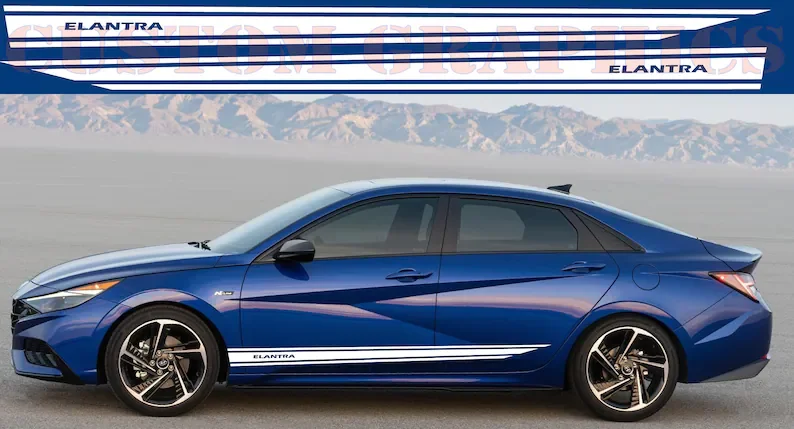 Набор графических наклеек с боковыми полосками, совместимых с Hyundai Elantra
Набор графических наклеек с боковыми полосками, совместимых с Hyundai Elantra