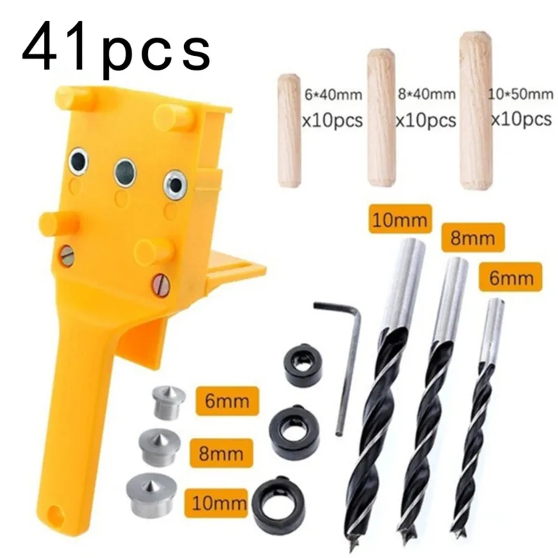 Handheld Woodworking Dowel Jig 6/8/10mm Drill Bit Wood Drilling Doweling Hole Saw Drills Guide Hole Locator For Carpentry
Handheld Woodworking Dowel Jig 6/8/10mm Drill Bit Wood Drilling Doweling Hole Saw Drills Guide Hole Locator For Carpentry