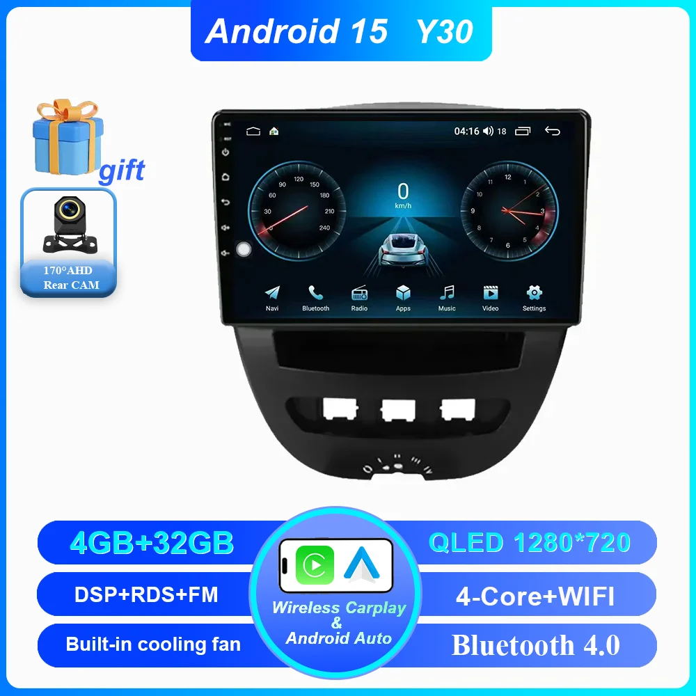 Автомобиль для Peugeot 107 Toyota Aygo Citroen C1 2005-2014, автоматический навигационный плеер, мультимедийный Android Auto Carplay, 2Din, DVD, стерео GPS
Автомобиль для Peugeot 107 Toyota Aygo Citroen C1 2005-2014, автоматический навигационный плеер, мультимедийный Android Auto Carplay, 2Din, DVD, стерео GPS