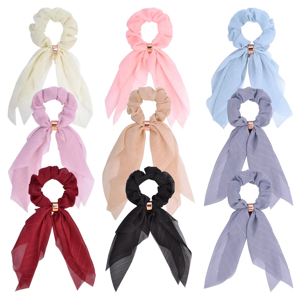 New Sweet Satin Fabric Ring Ribbon Hair Circle For Woman Female French Temperament Candy Color Silk Thin Elastic Hair Band
New Sweet Satin Fabric Ring Ribbon Hair Circle For Woman Female French Temperament Candy Color Silk Thin Elastic Hair Band