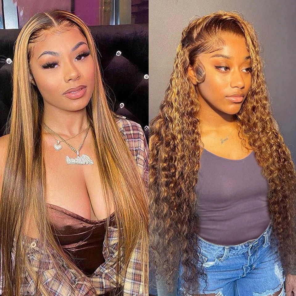 Highlight Wig Blonde Straight Lace Front Human Hair Wigs For Women 13x4 Deep Curly Wave Lace Frontal Wig Colored Human Hair Wigs
Highlight Wig Blonde Straight Lace Front Human Hair Wigs For Women 13x4 Deep Curly Wave Lace Frontal Wig Colored Human Hair Wigs