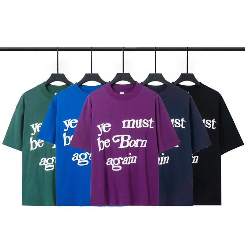 Ye Must Be Born Again Fashion T Shirt Men High Quality Kanye West KIDS SEE Ghosts Women Vintage Shirts CPFM Mens Clothing 
Ye Must Be Born Again Fashion T Shirt Men High Quality Kanye West KIDS SEE Ghosts Women Vintage Shirts CPFM Mens Clothing