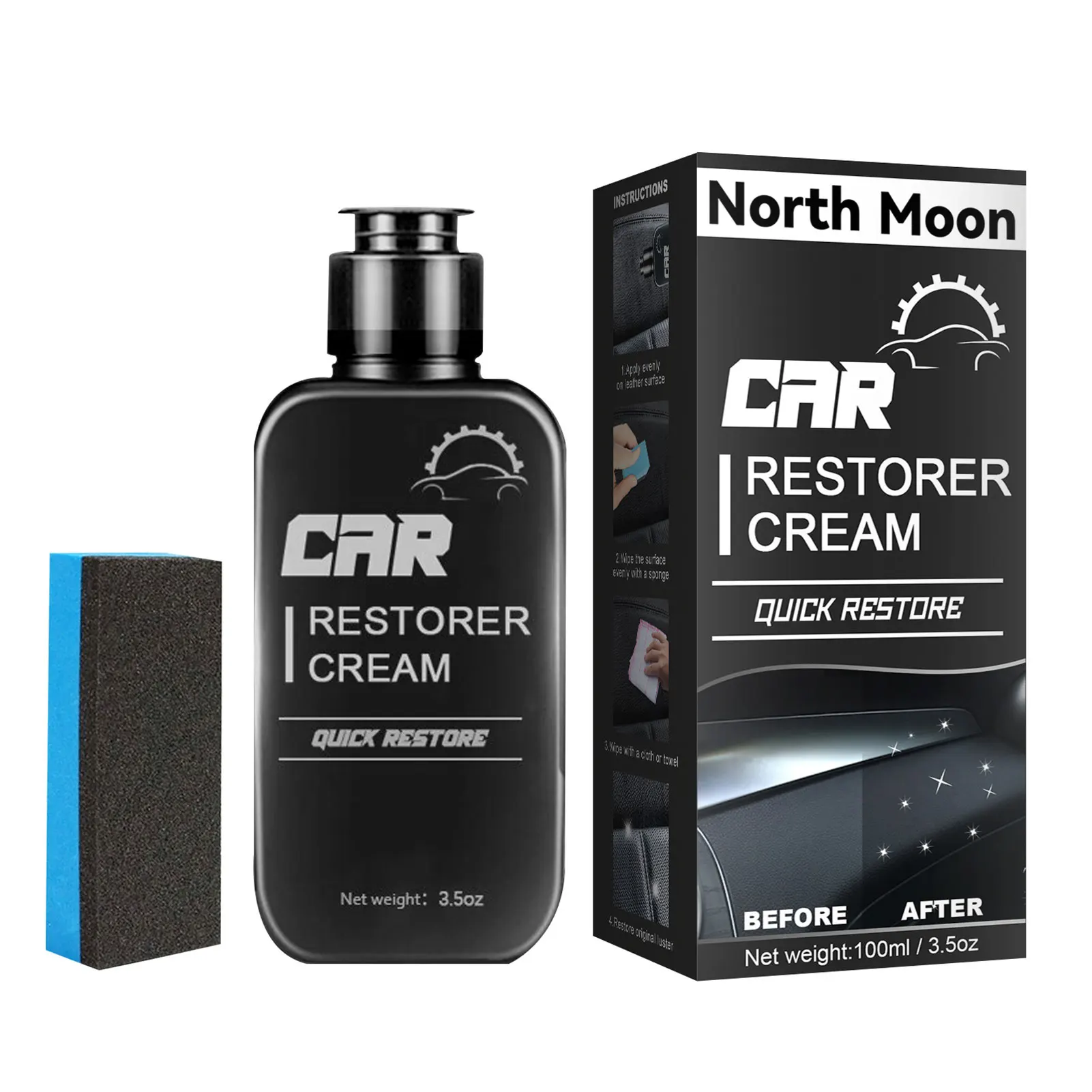 Leather Restorer For Cars Auto Plastics Coating Trim Restore Cleaning Agent For Removing Stubborn Stains And Leather Exterior
Leather Restorer For Cars Auto Plastics Coating Trim Restore Cleaning Agent For Removing Stubborn Stains And Leather Exterior