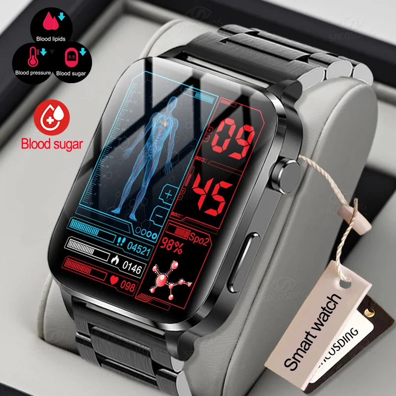 Blood Sugar Smart Watch Mens Sangao Laser Health Heart Rate Blood Pressure Fitness Watches IP68 Waterproof Smartwatch Genuine
Blood Sugar Smart Watch Mens Sangao Laser Health Heart Rate Blood Pressure Fitness Watches IP68 Waterproof Smartwatch Genuine