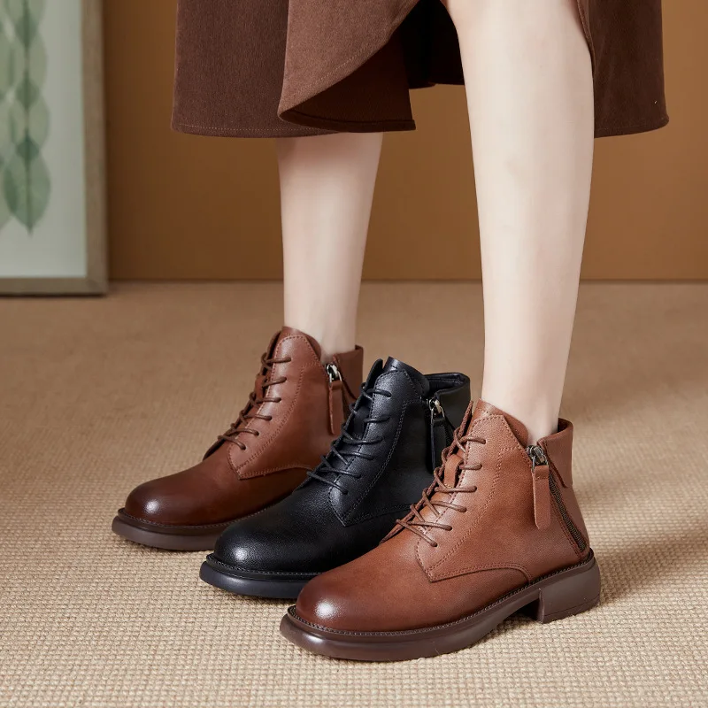 CICIYANG Motorcycle Boots Women's 2022 New Zipper Round Head Fashion Winter Boots Women's Non slip Lace Women's Short Boots
CICIYANG Motorcycle Boots Women's 2022 New Zipper Round Head Fashion Winter Boots Women's Non slip Lace Women's Short Boots