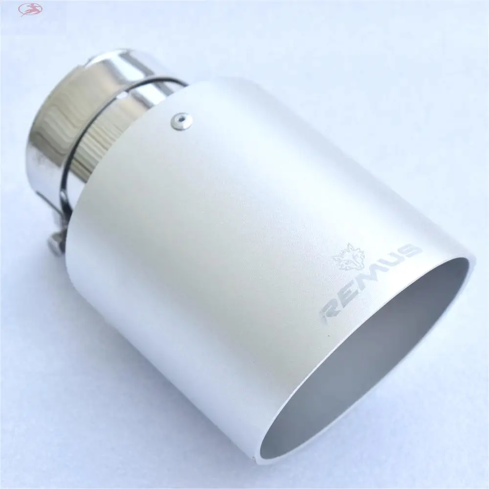 1PC REMUS New Aluminum Alloy Matte silver Stainless Steel Exhaust Muffler Car auto parts Modified Tip tail
1PC REMUS New Aluminum Alloy Matte silver Stainless Steel Exhaust Muffler Car auto parts Modified Tip tail