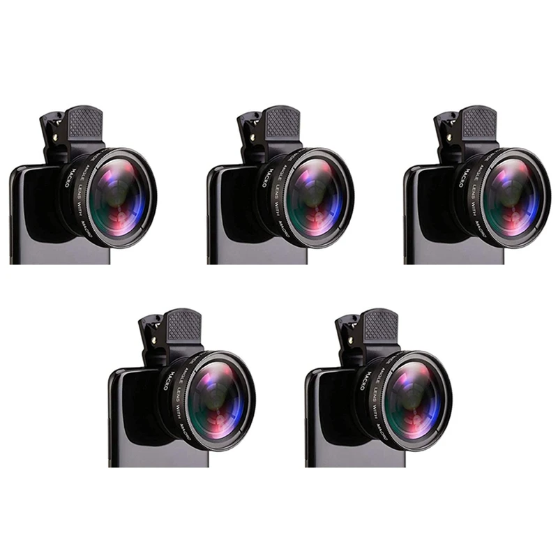5Pcs Fish Eye Phone Lens, 0.45X Phone With HD Camera Lens Macro Clip Lens Wide Angle Lens Lens For Mobile Phone Camera
5Pcs Fish Eye Phone Lens, 0.45X Phone With HD Camera Lens Macro Clip Lens Wide Angle Lens Lens For Mobile Phone Camera